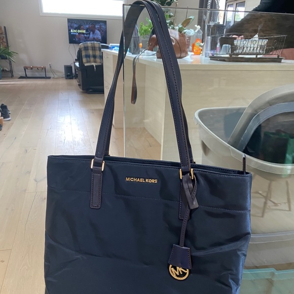 Michael Kors Navy Tote - Picture 9 of 9